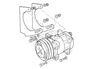 Ajusa JTC11030 Kit Montaggio Compressore Per Renault E Opel - Compatibile Con Motori 1.9 DCi/dTi